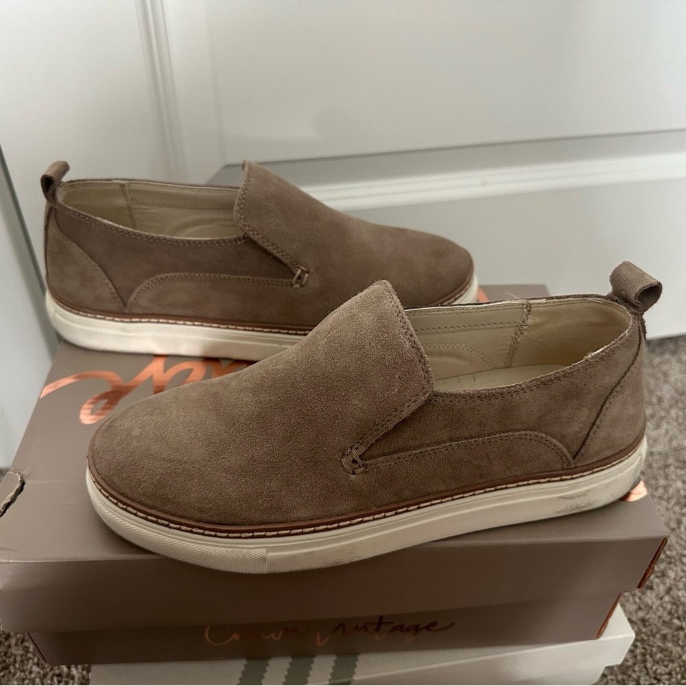 Crown Vintage Taupe Slip ons